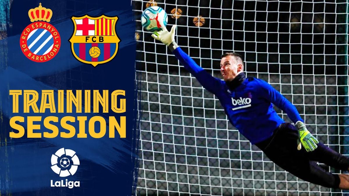 آخرین تمرین بارسلونا برای تقابل با اسپانیول