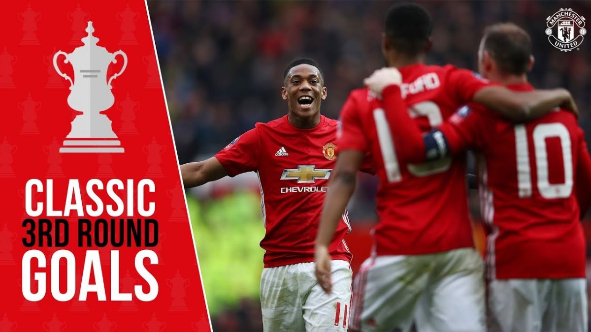 گلهای منچستر یونایتد در دور سوم جام حذفی انگلیس