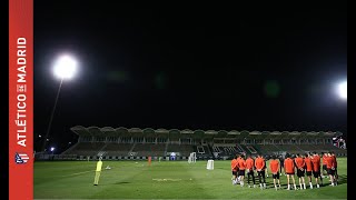 آخرین تمرین اتلتیکو مادرید برای تقابل با بارسلونا در سوپرکاپ