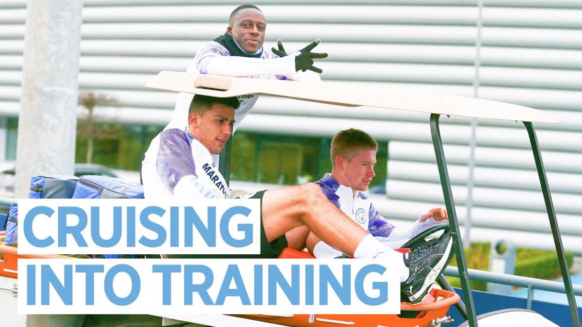 تمرین منچستر سیتی پس از برترین مقابل منچستر یونایتد