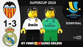 شبیه سازی بازی والنسیا 1-3 رئال مادرید با عروسک لگو
