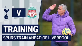 تمرین تاتنهام برای بازی با لیورپول