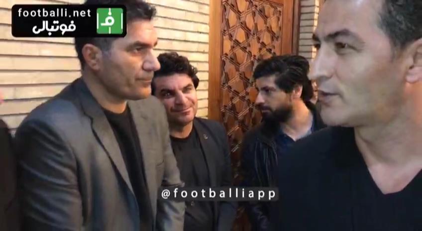 اختصاصی/ دیدار پرویز برومند و پایان رافت در حاشیه مراسم ختم نادر باقری