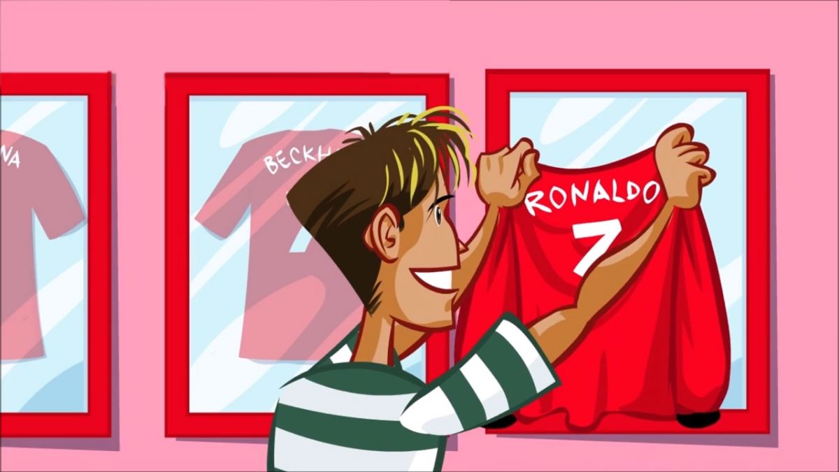 انیمیشن طنز دوران حضور رونالدو در منچستریونایتد