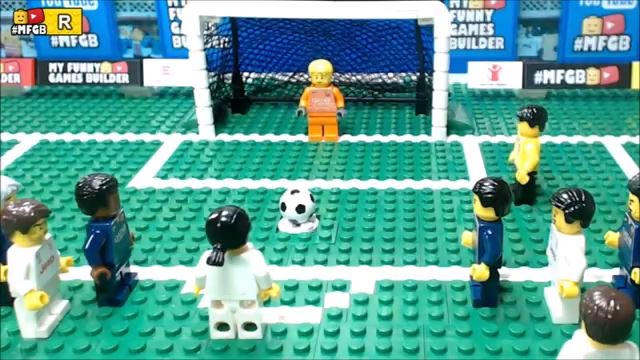 شبیه سازی بازی رم 1-2 یوونتوس با عروسک لگو