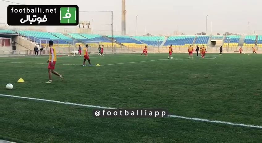 اختصاصی/ تمرین سانتر از جناحین بازیکنان پرسپولیس