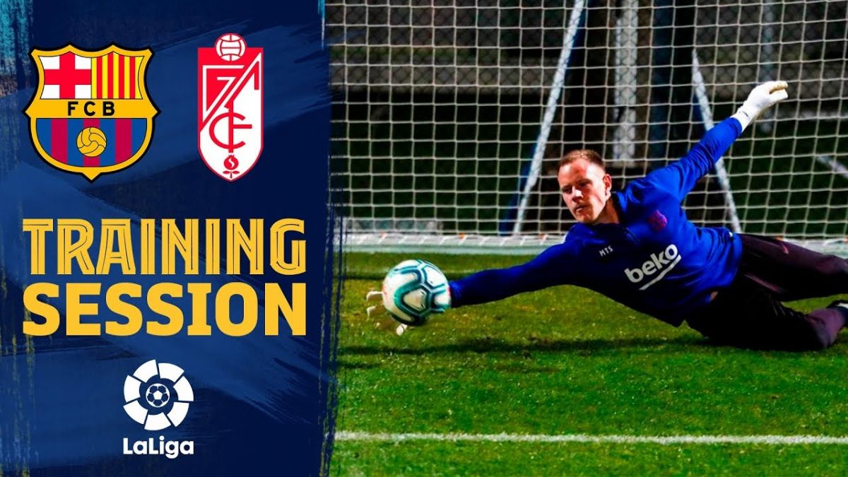 تمرین عصر جمعه بارسلونا برای تقابل با گرانادا