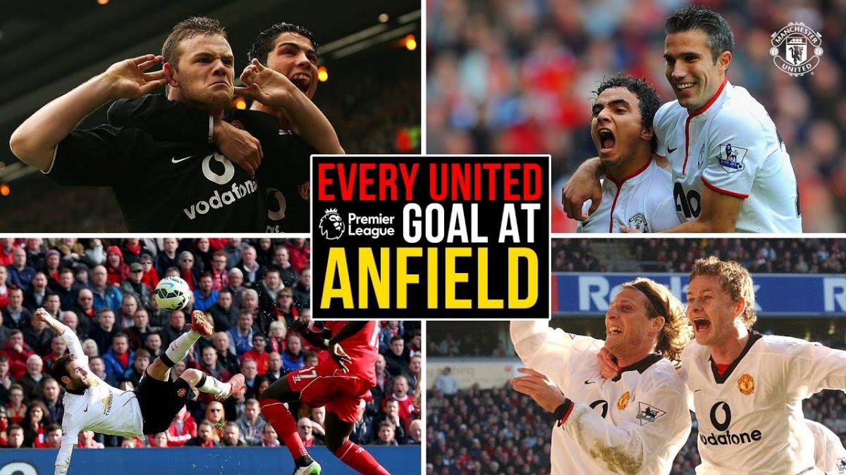 تمام گل های منچستریونایتد در ورزشگاه آنفیلد