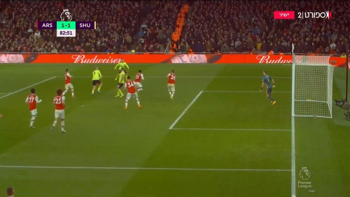 گل اول شفیلد یونایتد به آرسنال (جان فلک)