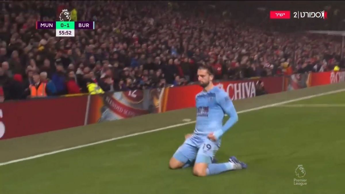 گل دوم برنلی به منچستر یونایتد (سوپرگل رودریگوئز)