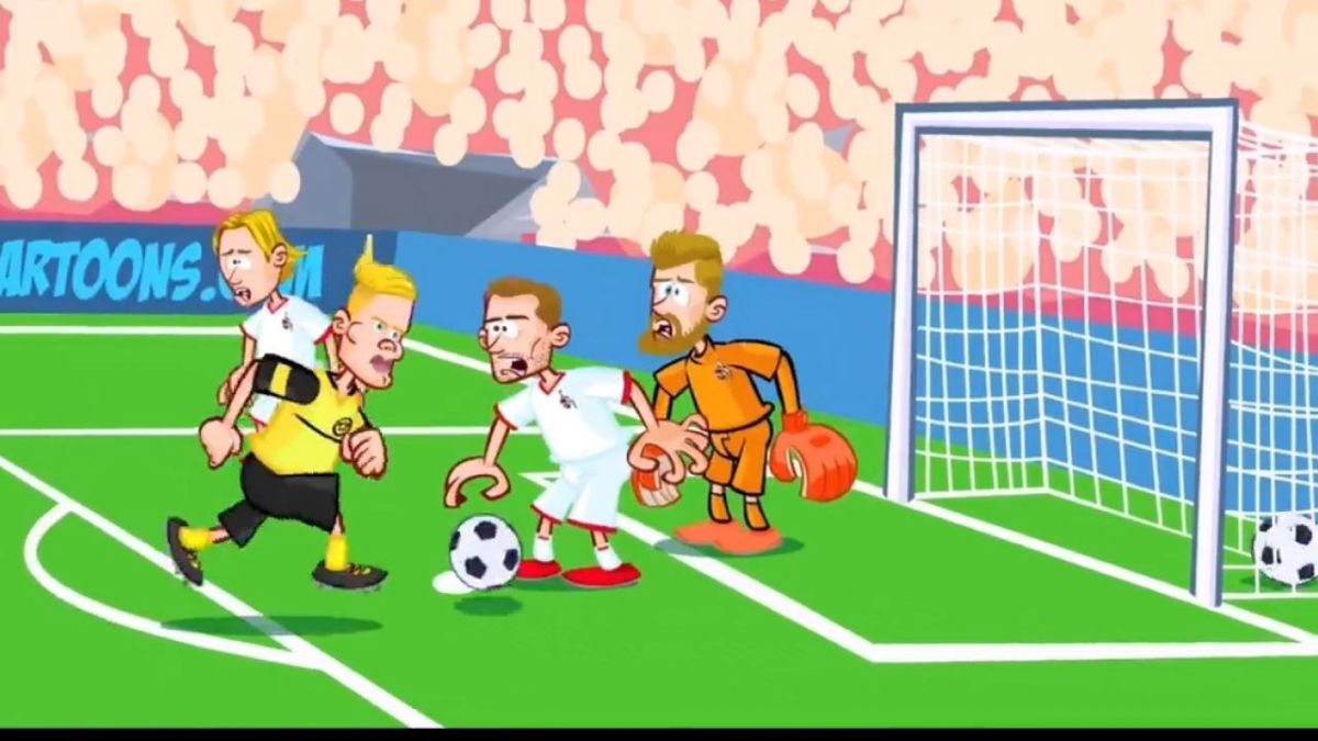 انیمیشن طنز بازی دورتموند 5-1 کلن و دبل هالند