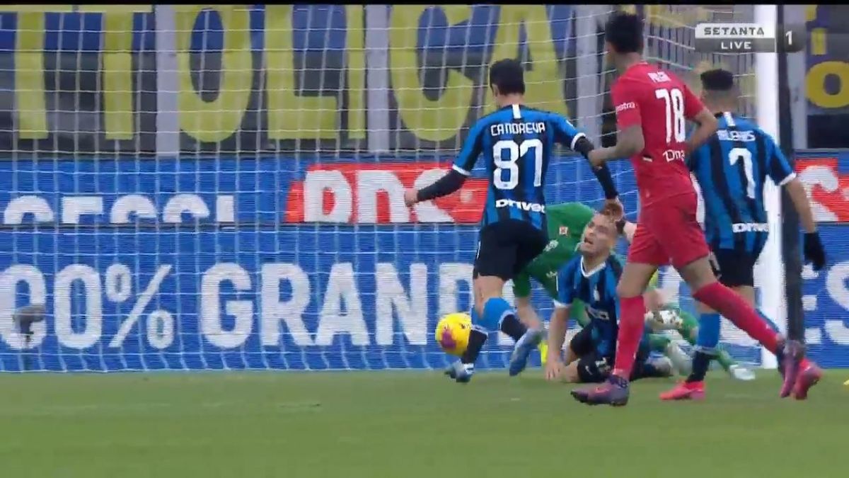 گل اول اینتر به فیورنتینا (کاندروا)