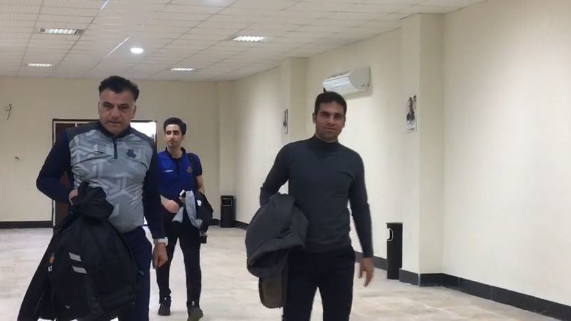 اختصاصی/ تیم سایپا برای دیدار برابر نساجی مازندران وارد ورزشگاه شهید وطنی قائمشهر شد