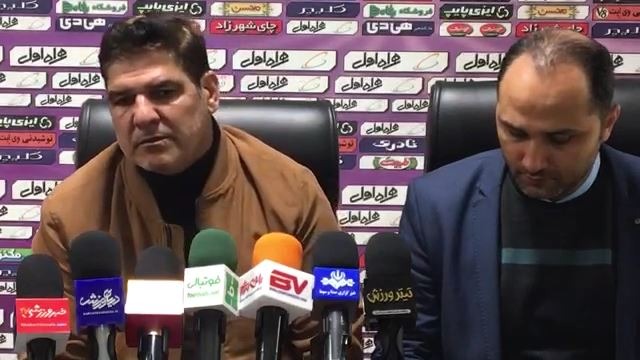 اختصاصی/ کنفرانس خبری مهاجری و ابراهیم صادقی پس از شکست نساجی مقابل سایپا