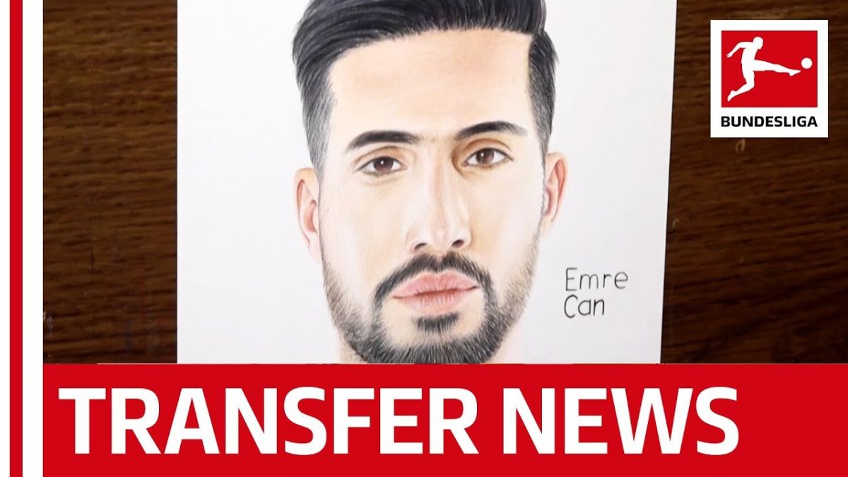 نقاشی چهره امره جان بازیکن جدید دورتموند