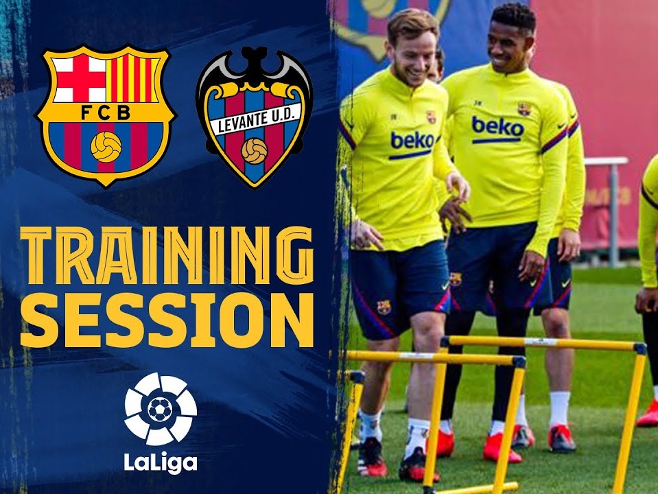 آخرین تمرین بارسلونا برای تقابل با لوانته
