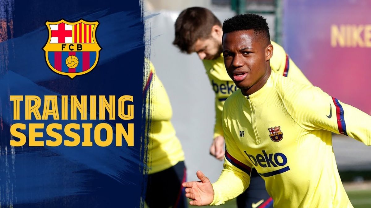 تمرین بارسلونا پس از برتری مقابل لوانته