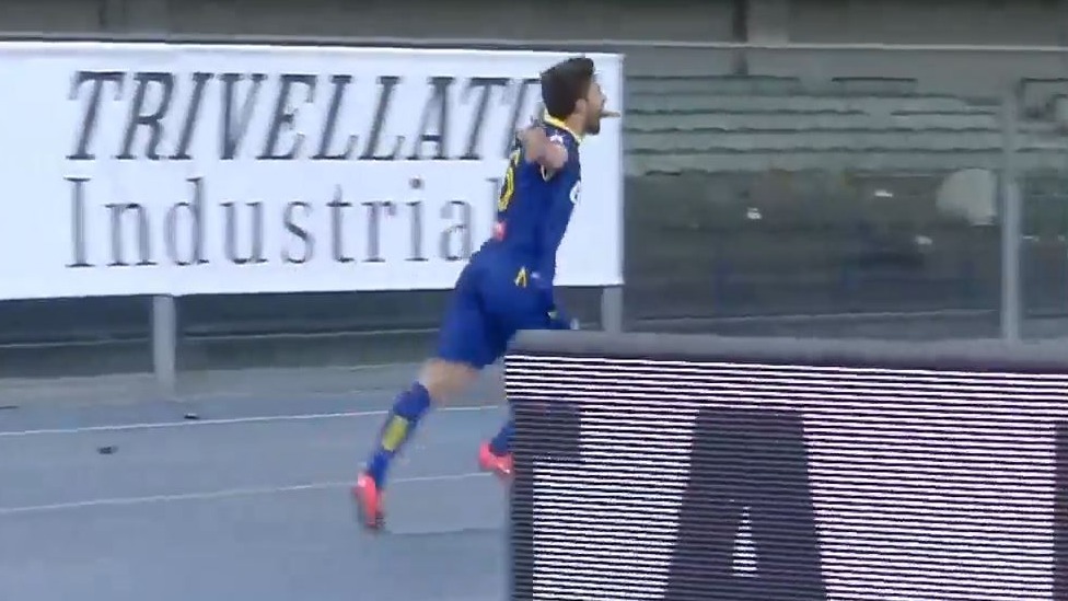 گل اول هلاس ورونا به یوونتوس (فابیو بورینی)