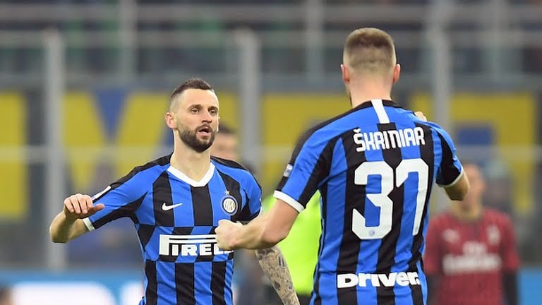 گل اول اینتر به میلان (مارسلو بروزویچ)