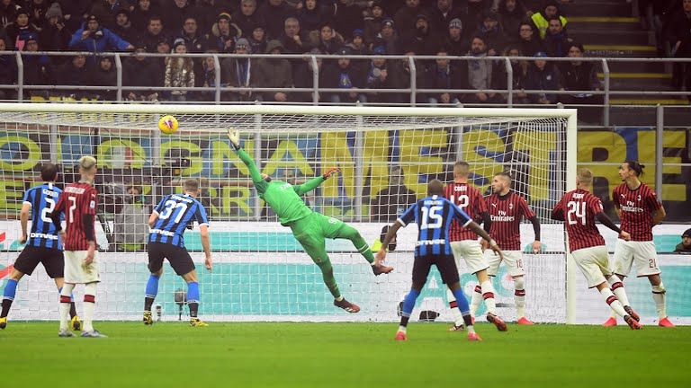 گل سوم اینتر به میلان (استفان ده فری)