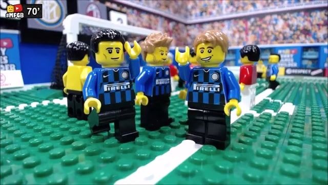 شبیه سازی بازی اینتر 4-2 میلان با عروسک لگو