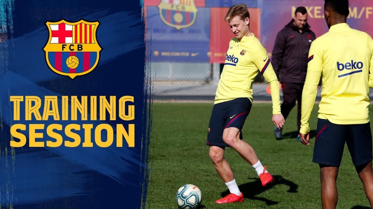 تمرین بارسلونا برای تقابل با ختافه