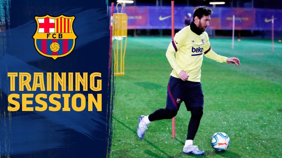 تمرین بارسلونا برای تقابل با ختافه