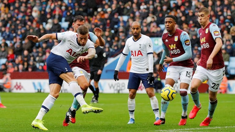 گل اول تاتنهام به استون ویلا (توبی الدرویرلد)