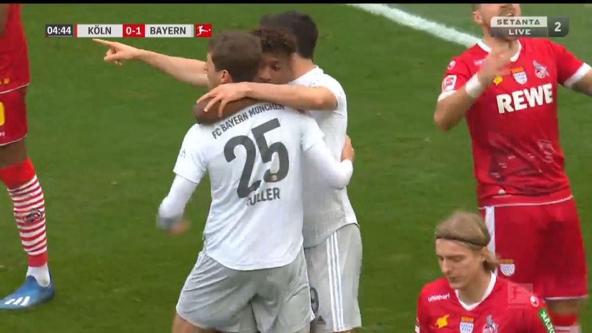 گل دوم بایرن مونیخ به کلن (کینگزلی کومن)