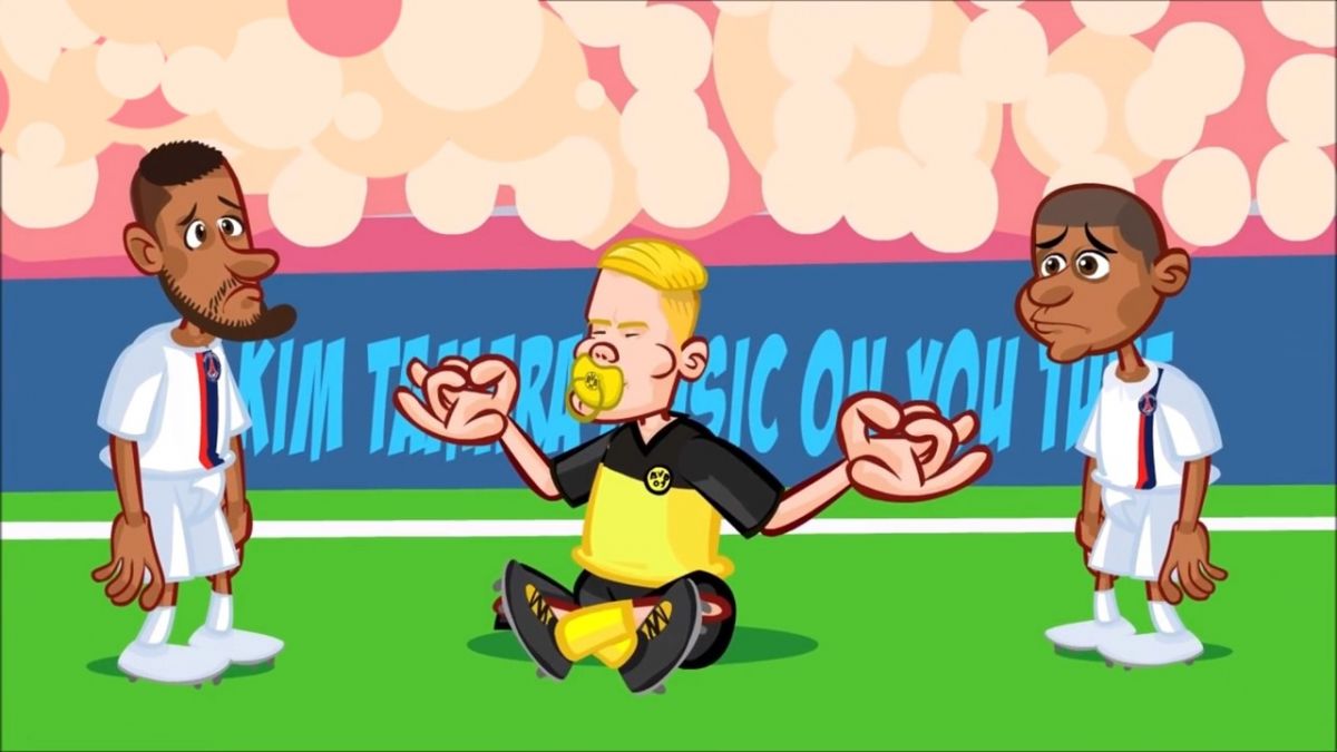 انیمیشن طنز بازی دورتموند 2-1 پاری سن ژرمن