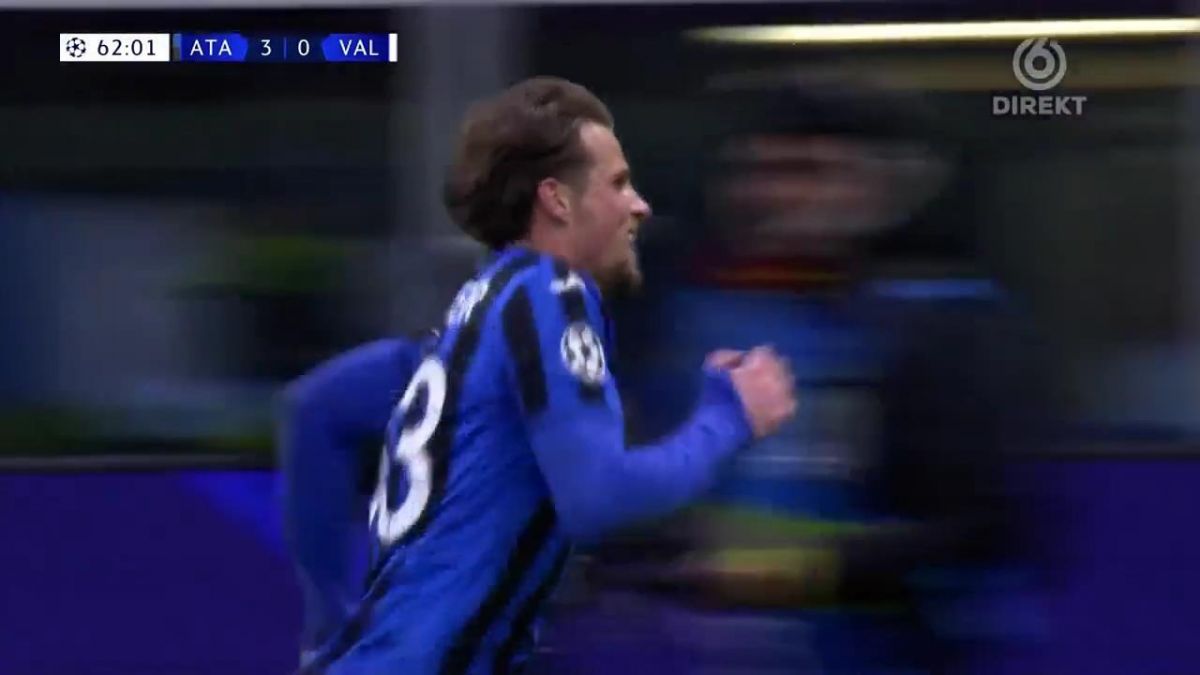 گل چهارم آتالانتا به والنسیا (هانس هاتبوئر)