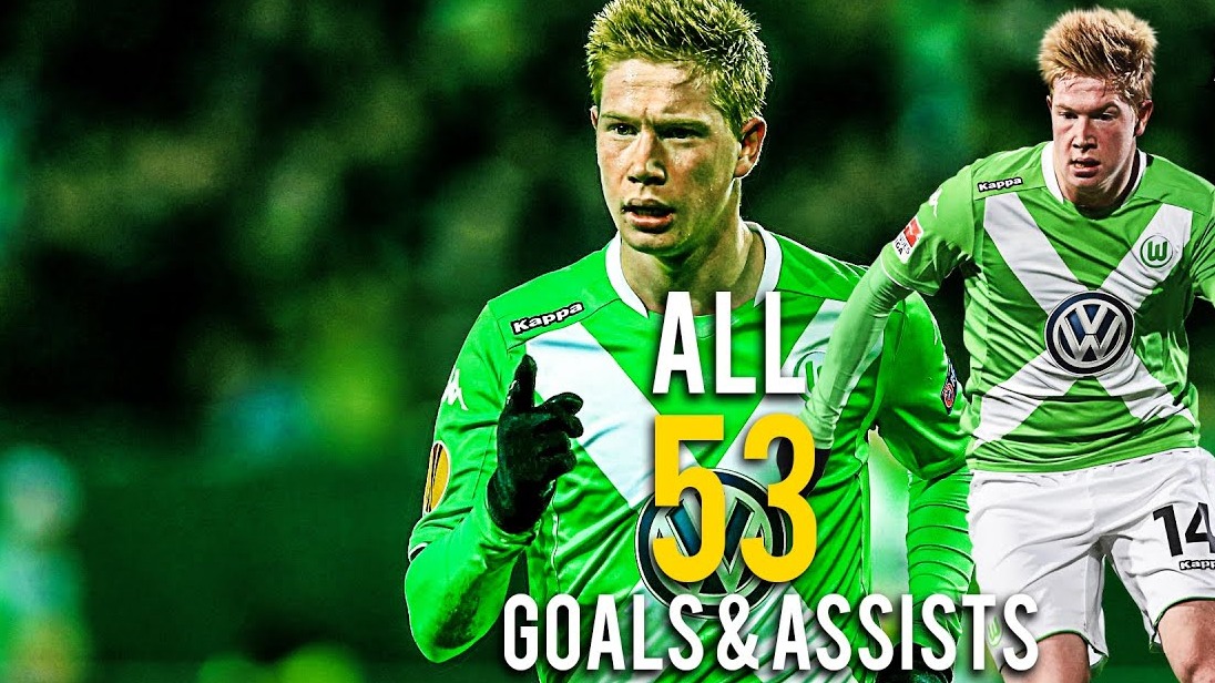 53 گل و پاس گل کوین دی بروینه در وولفسبورگ