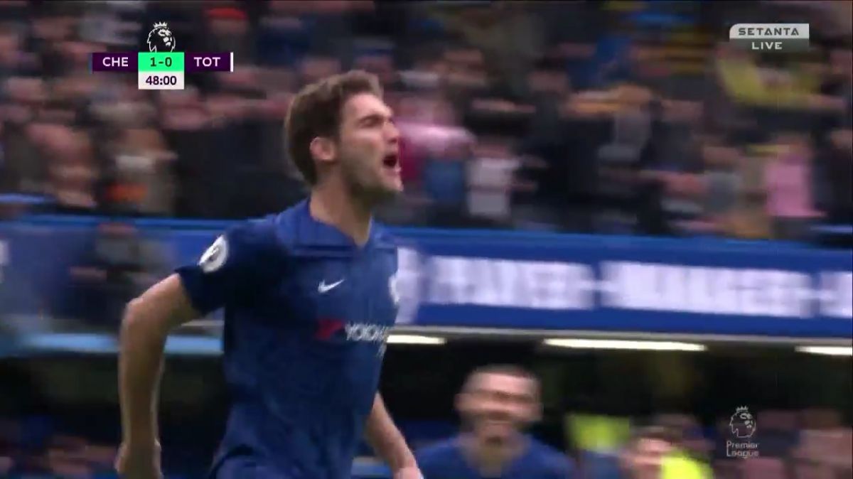 گل دوم چلسی به تاتنهام (آلونسو)