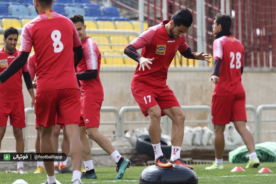 گزارش تصویری تمرین دوشنبه پرسپولیس - 5 بهمن 1398