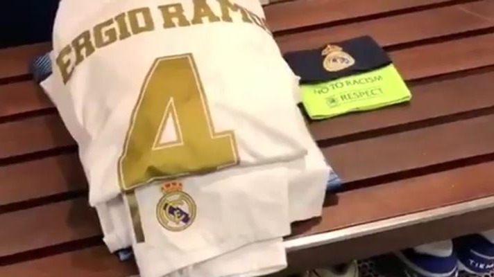 رختکن رئال مادرید پیش از تقابل با منچستر سیتی