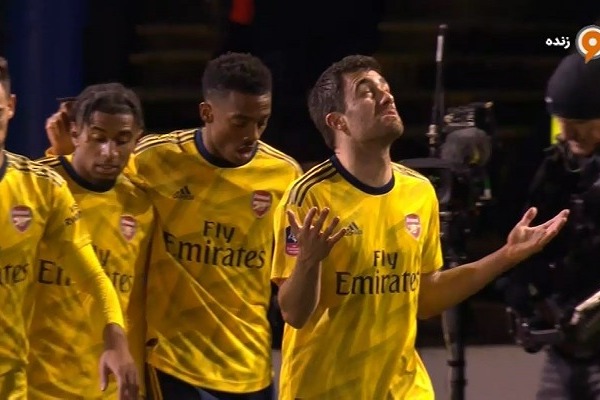 گل اول آرسنال به پورتسموث (سوکراتیس)