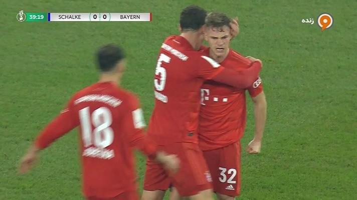 گل اول بایرن مونیخ به شالکه (کیمیش)