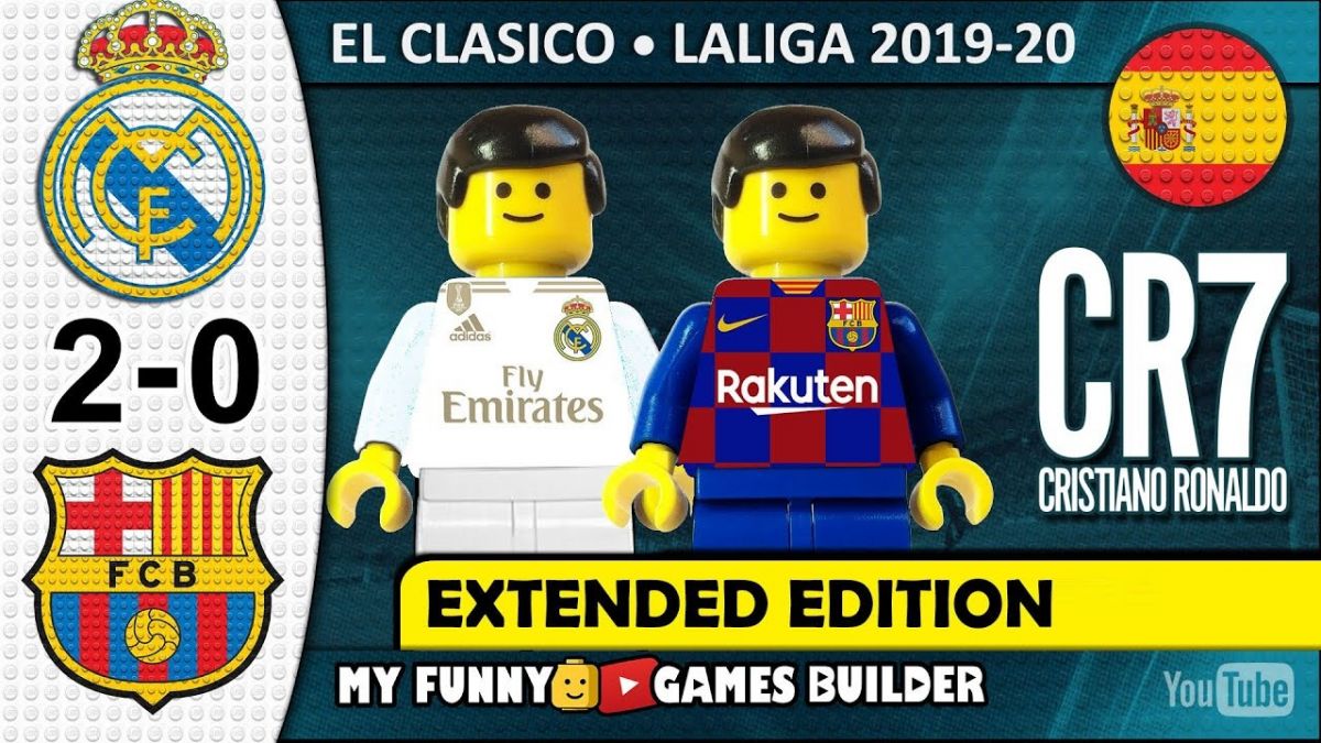 شبیه سازی بازی رئال مادرید 2-0 بارسلونا با عروسک لگو