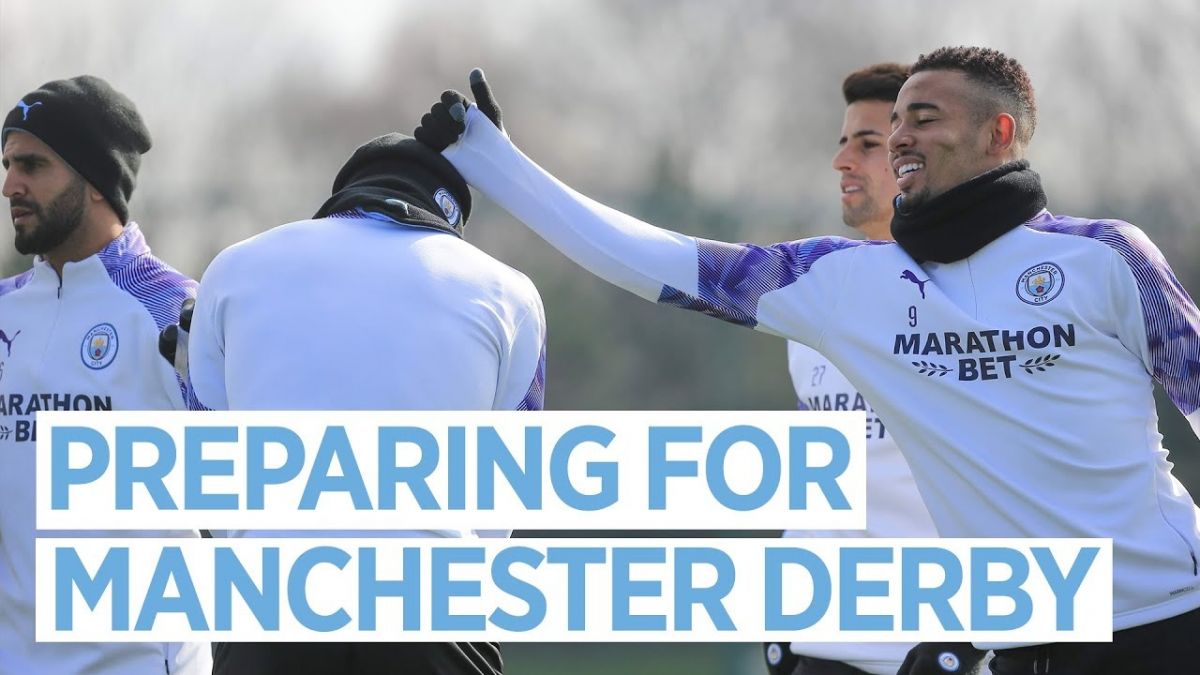 تمرین منچستر سیتی برای تقابل با منچستر یونایتد