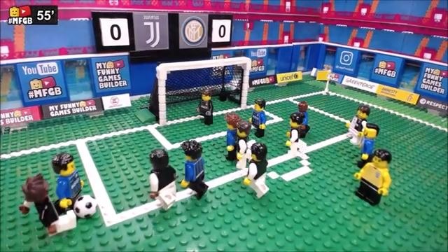 شبیه سازی بازی یوونتوس 2-0 اینتر با عروسک لگو