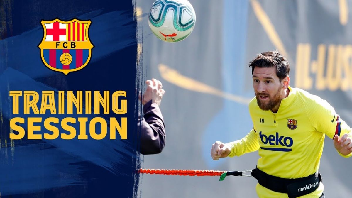 تمرین بارسلونا برای تقابل با مایورکا