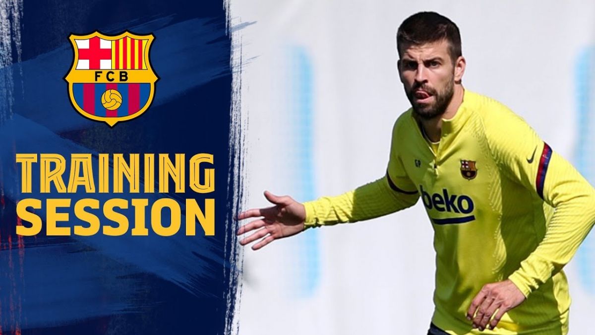 تمرین بارسلونا برای تقابل با مایورکا (21 اسفند)