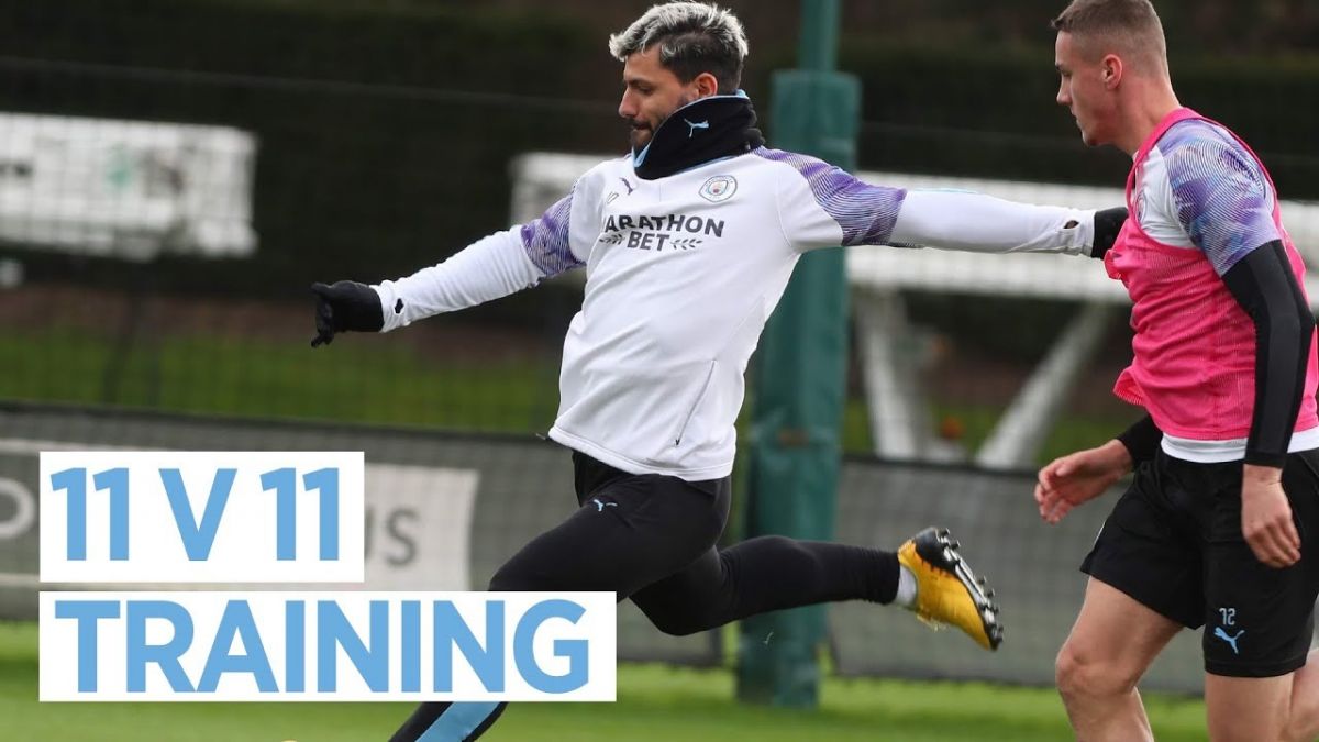 تمرین منچستر سیتی در عصر چهارشنبه 21 اسفند