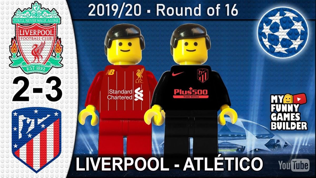 شبیه سازی بازی لیورپول 2-3 اتلتیکو مادرید با عروسک لگو