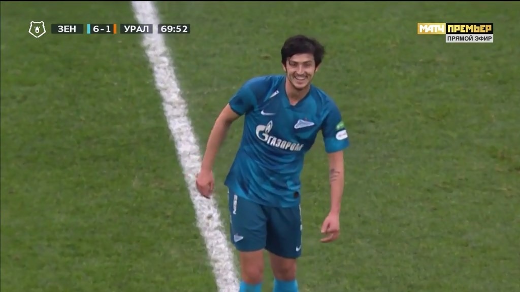 گل ششم زنیت به اورال روی پاس سردار آزمون