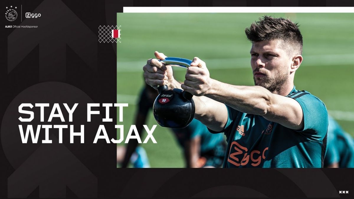 تمرینات هونتلار ستاره آژاکس در قرنطینه خانگی