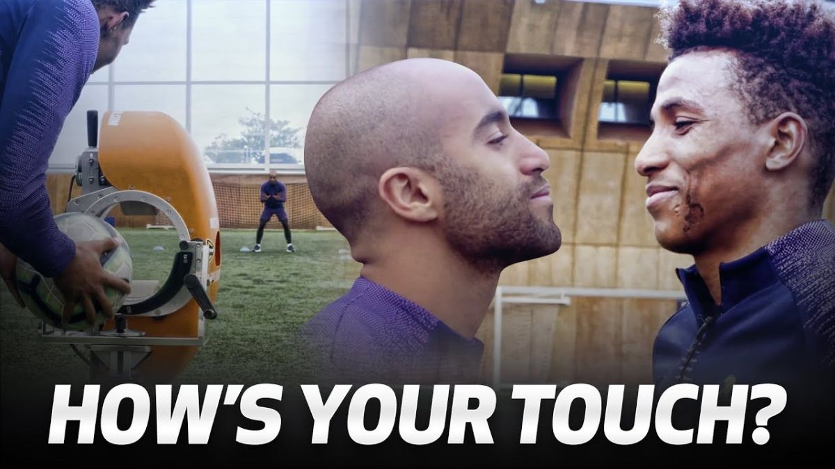 چالش کنترل و لمس توپ لوکاس مورا و گدسون فرناندز