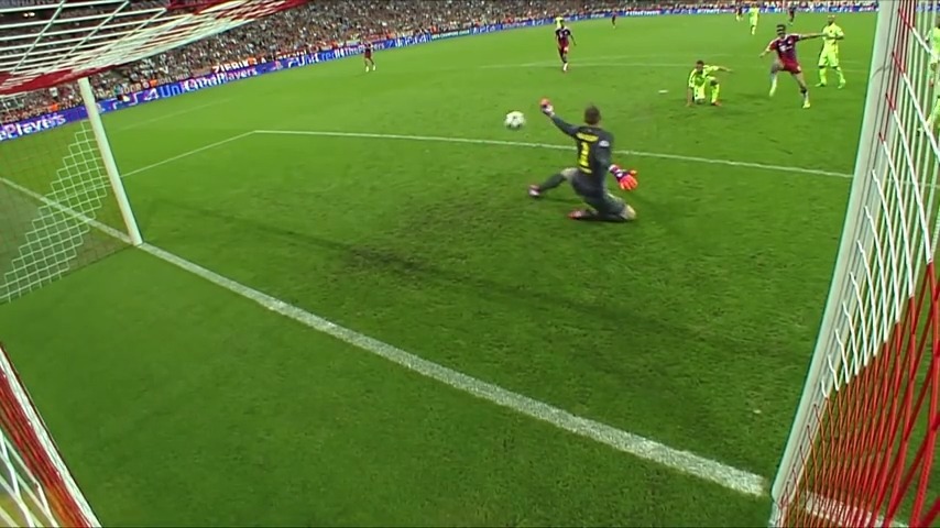 سیو دیدنی تراشتگن دروازه بان بارسلونا مقابل بایرن مونیخ یکی از برترین سیوهای تاریخ رقابت های لیگ قهرمانان اروپا