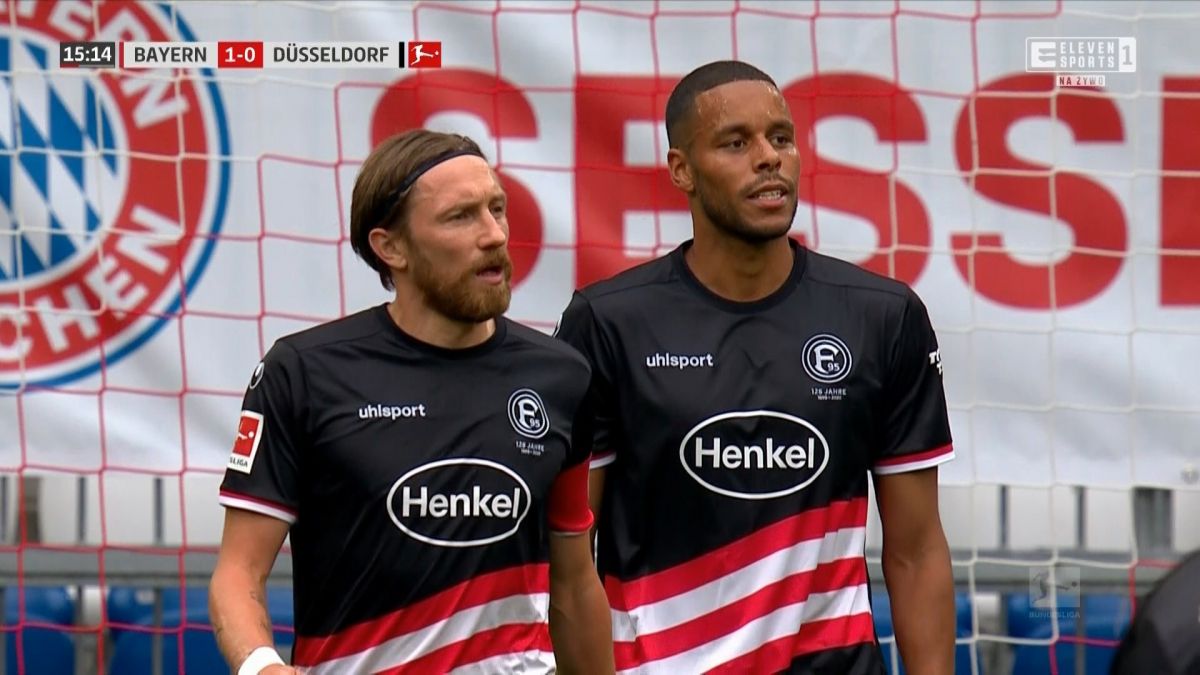 گل اول بایرن مونیخ به دوسلدورف (گل به خودی یورگنسن)