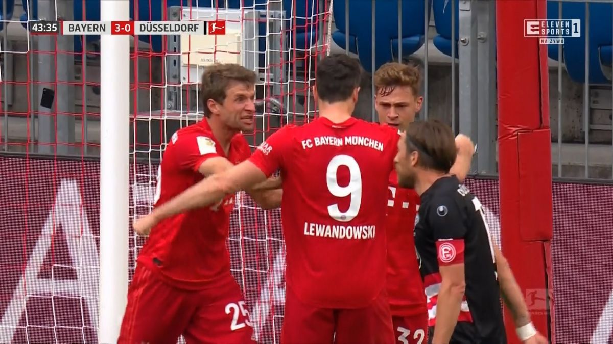 گل سوم بایرن مونیخ به دوسلدورف (گل زیبای لواندوفسکی)